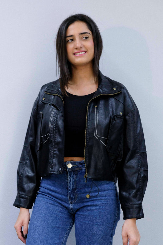 PU Leather Jacket - 68034