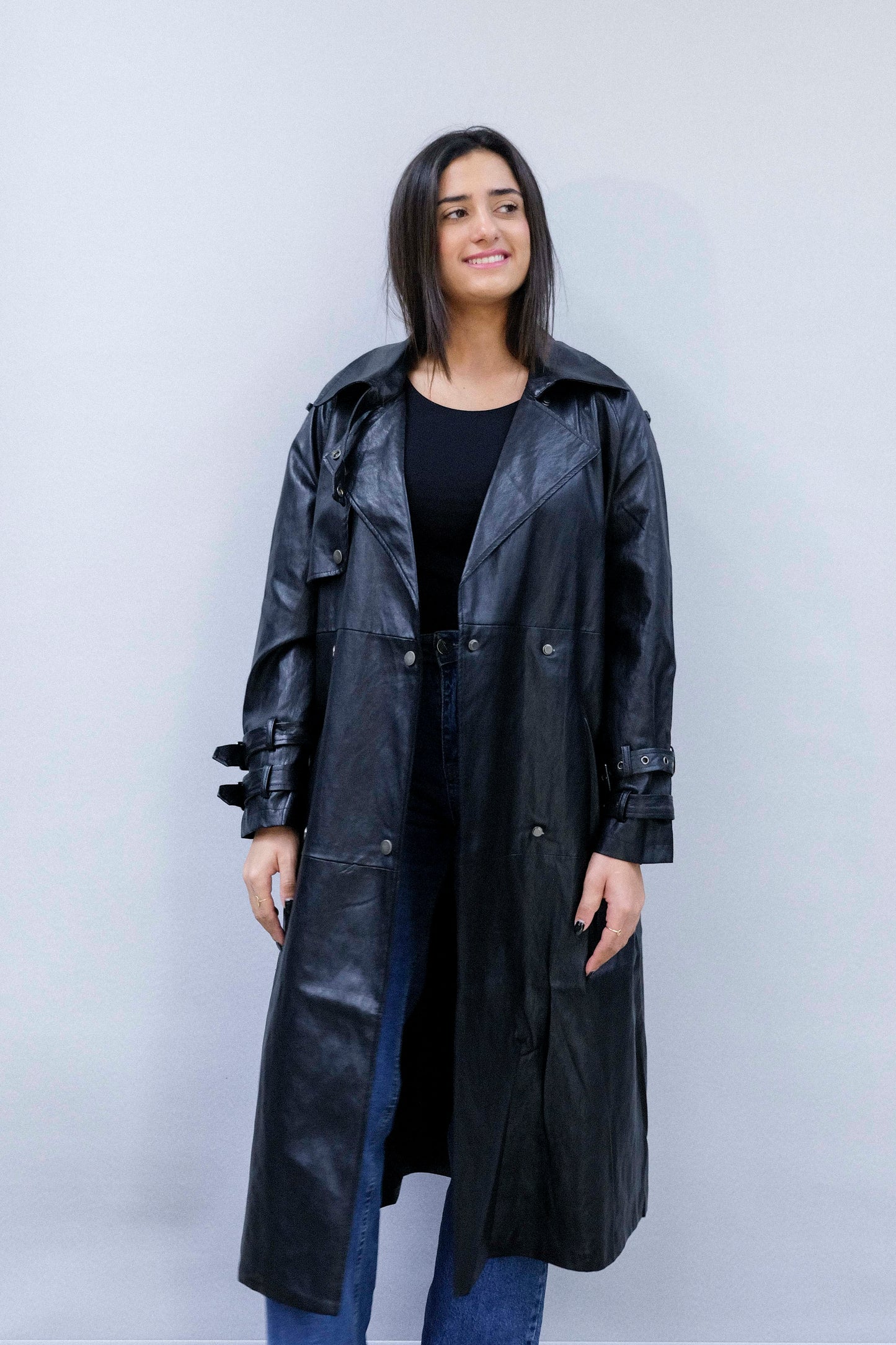 PU Leather Coat - 68035