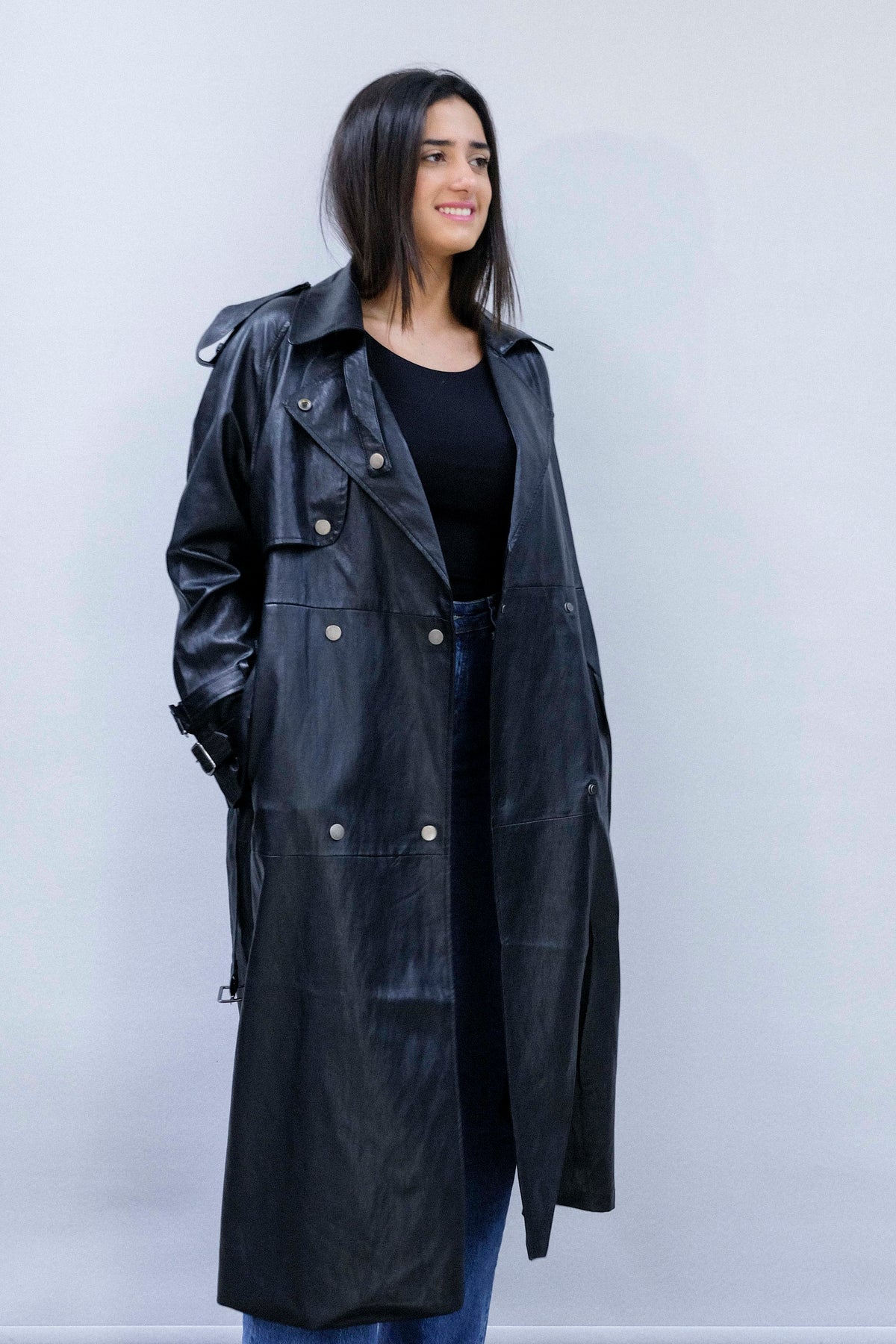 PU Leather Coat - 68035