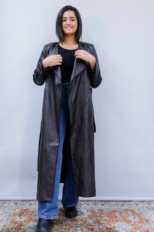 PU Leather Coat - 68036